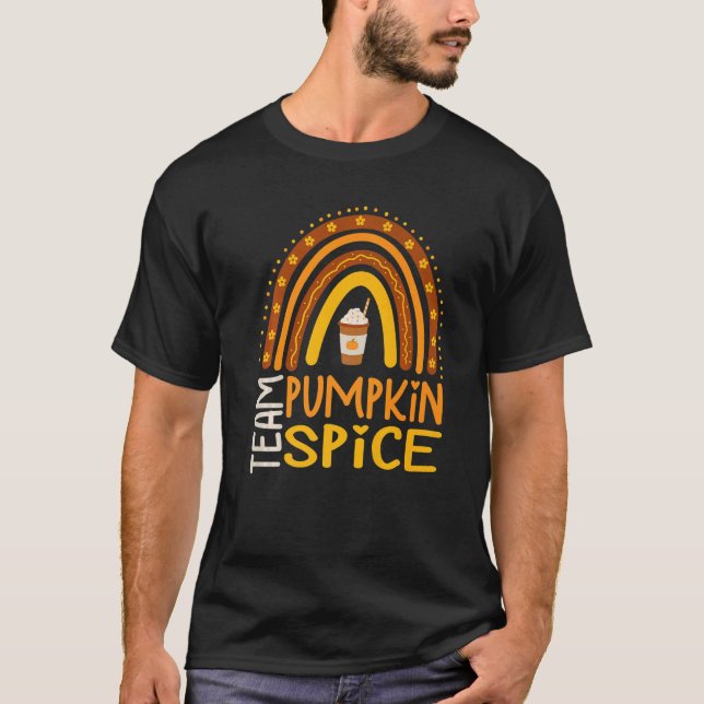 T-shirt Team Pumpkin Spice Latte  For Fall Season Coffee A (Devant)