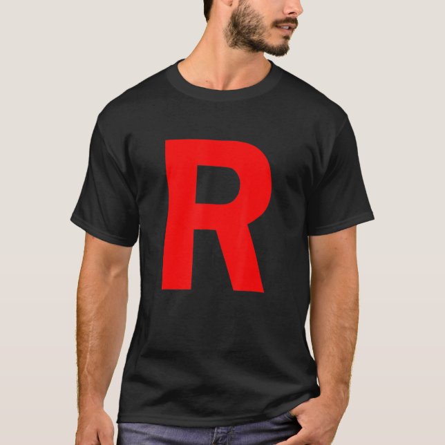 T-shirt Team Rocket Cosplay R Hommes Femmes Enfants Adulte (Devant)