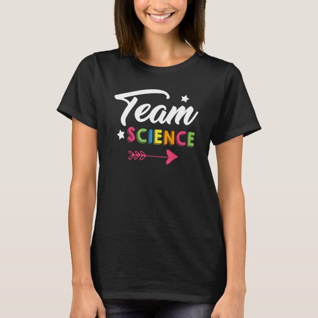 T-shirt Team Science Nerd Geek School Boy Girl Classroom C (Devant)