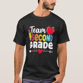 T-shirt Team Second Grade Hello 2nd Grade Back To School T