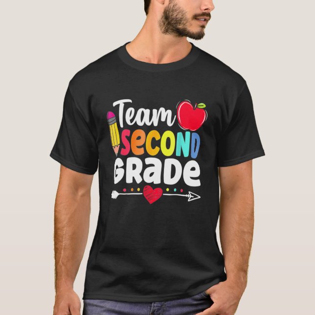 T-shirt Team Second Grade Hello 2nd Grade Back To School T (Devant)