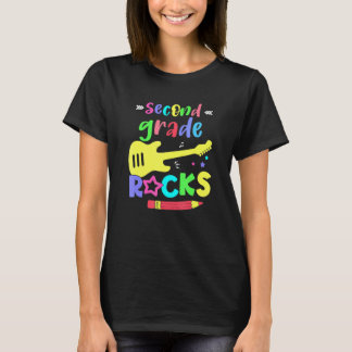 T-shirt Team Second Grade Hello 2nd Grade Rocks Back To Sc