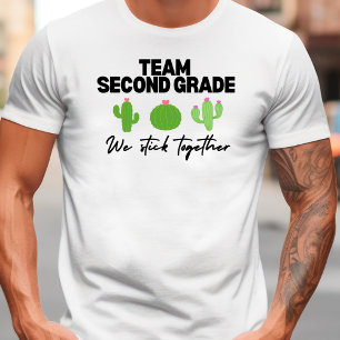 T-shirt Team Second Grade Nous Stick Ensemble Teacher Tshi