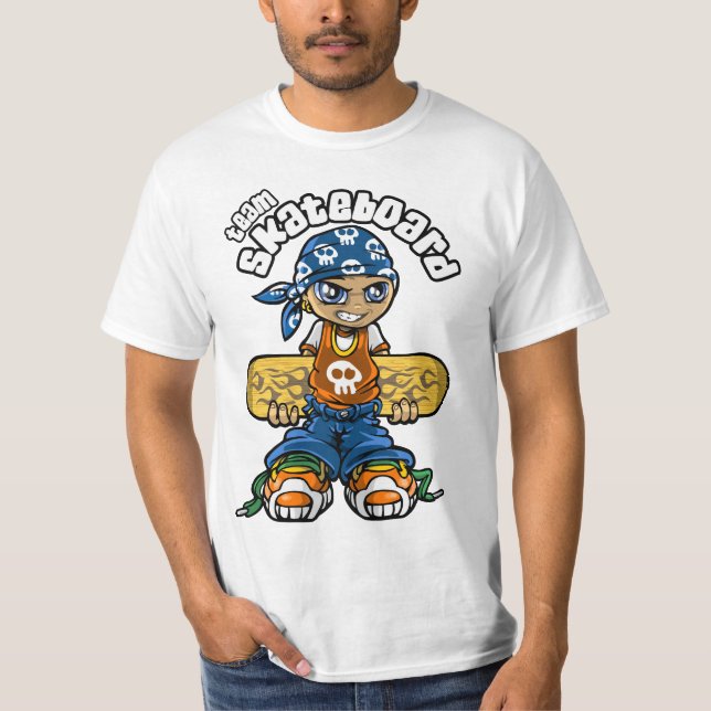 T-shirt Team skateboard (Devant)