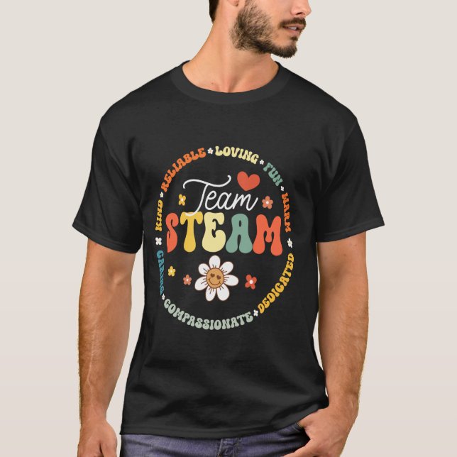 T-shirt TEAM STEAM enseignant Retour à l'école STEM Spécia (Devant)