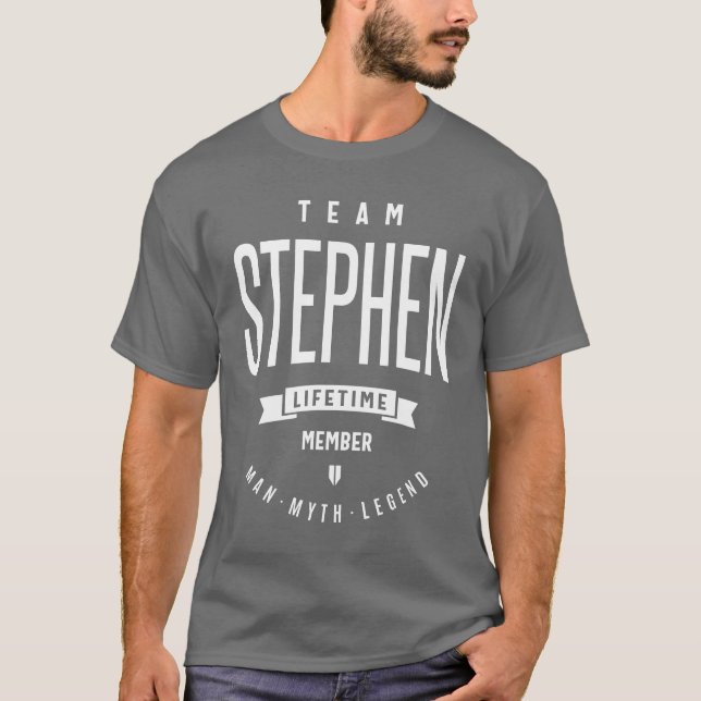 T-shirt Team Stephen Gift Ideas Nom de l'homme (Devant)