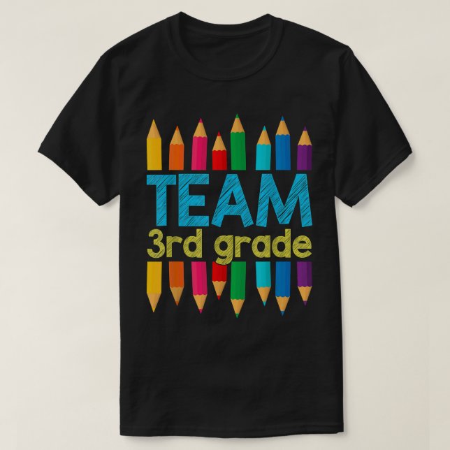 T-shirt Team Third Grade Back To School 3rd Grade Teacher  (Design devant)