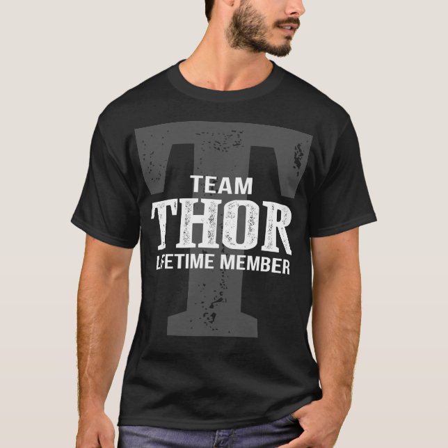 T-shirt Team THOR Membre à vie (Devant)