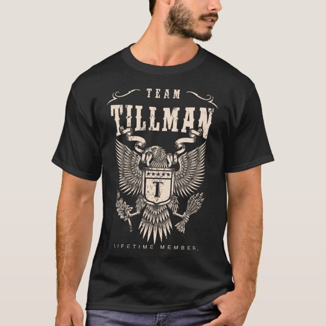 T-shirt TEAM TILLMAN Membre à vie. (Devant)