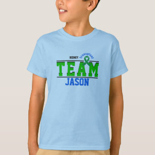 T-shirt Team Transplant Sport Green Ribbon personnalisable
