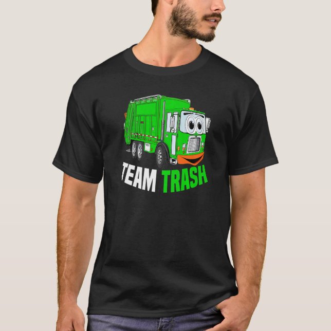 T-shirt Team Trash Garbage Truck Recycling Garbage Day Tra (Devant)