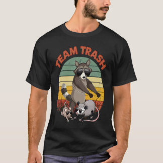 T-shirt Team Trash Opossum Raccoon  1