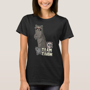 T-shirt Team Trash Opossum Raccoon Rat, Animaux Drôle Garb