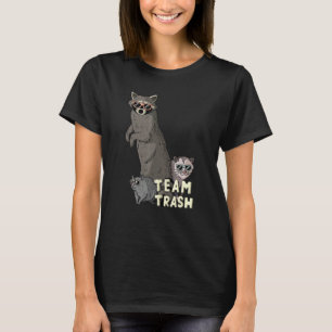 T-shirt Team Trash Opossum Raccoon Rat, Animaux Drôle Garb