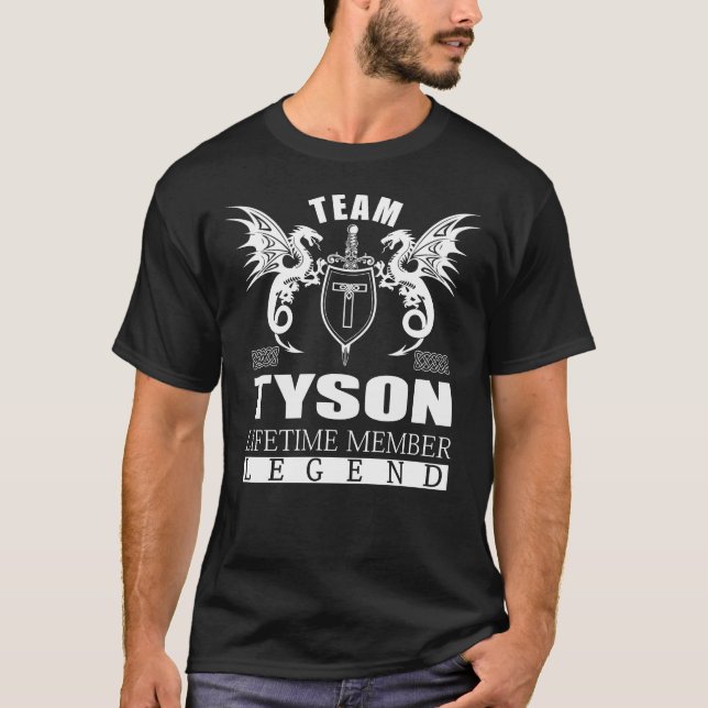 T-shirt Team TYSON Lifetime Member Legend (Devant)