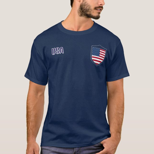 T-shirt Team USA Soccer supporter tee (Devant)