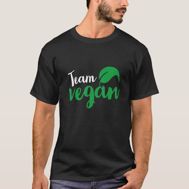 T-shirt Team Vegan  Veganism Crew Group Outfit Natural Nut (Devant)