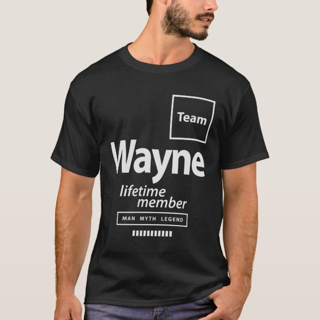T-shirt Team Wayne Lifetime Membre Funny Nom Wayne (Devant)