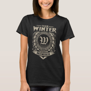 T-shirt Team WINTER Nom de famille WINTER