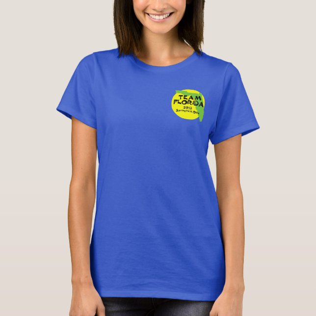 T-shirt TeamFlorida-Cindy Elliott (Devant)