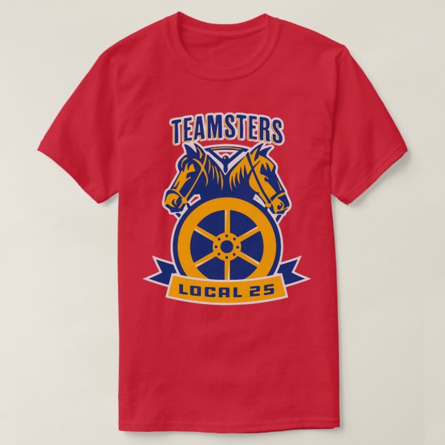 T-shirt Teamsters Local 25 Cadeaux Teamster chauffeur père (Design devant)