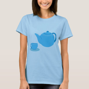 T-shirt Teapot bleu classique