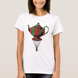 T-shirt Teapot volant 2 rouge et vert