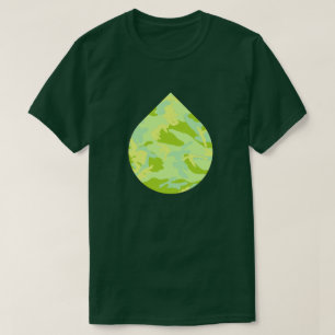 T-shirt Teardrop du Motif de caméra SpringTime