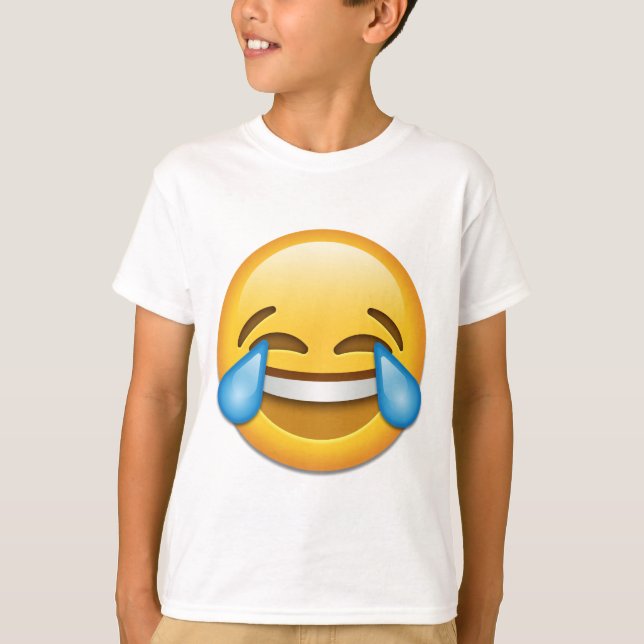 T-shirt Tears of Joy emoji funny (Devant)