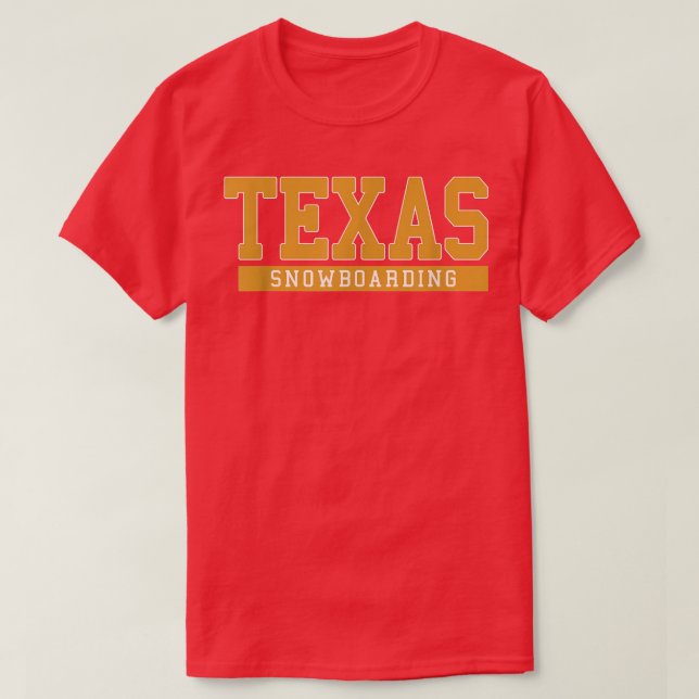 T-shirt Teas Snowboarding  (Design devant)