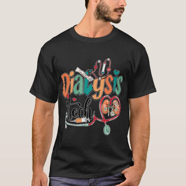T-shirt Tech de dialyse Équipe de reins Tech Infirmière St (Devant)