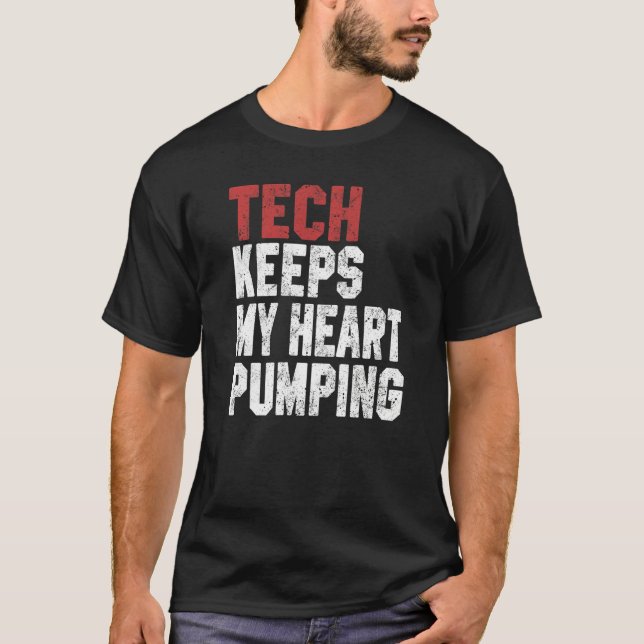T-shirt Tech For Men Women Technology Cyber Coding Geek (Devant)
