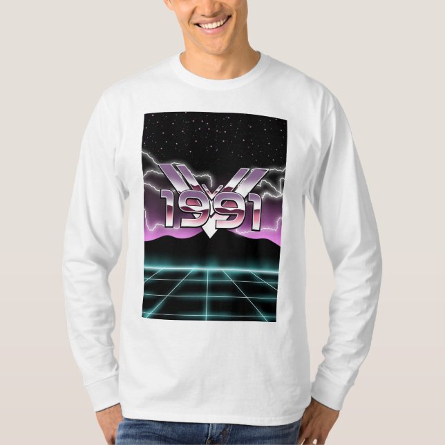 T-Shirt Tech noir 1991 (Devant)