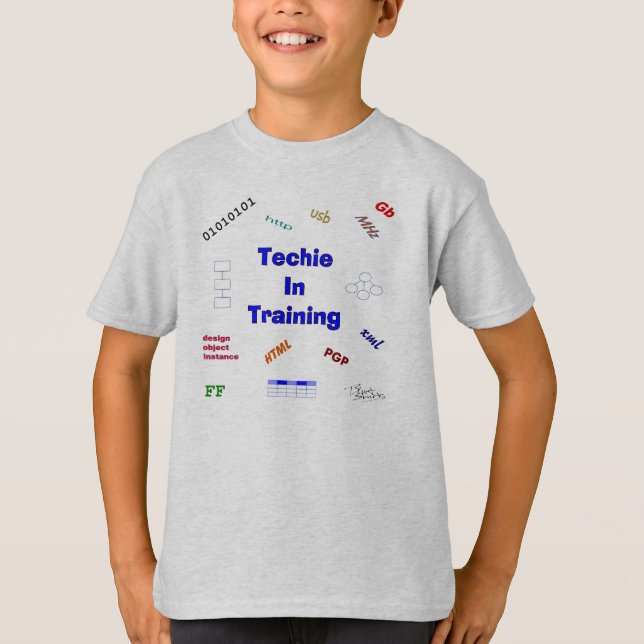 T-shirt Techie en formation (Devant)