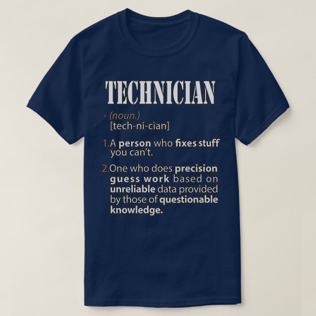 T-shirt Technician  (Design devant)