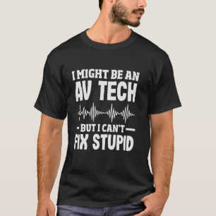 T-shirt Technicien audiovisuel drôle résout des problèmes 