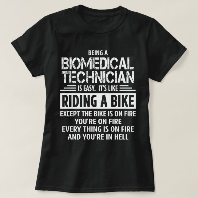 T-shirt Technicien biomédical (Design devant)