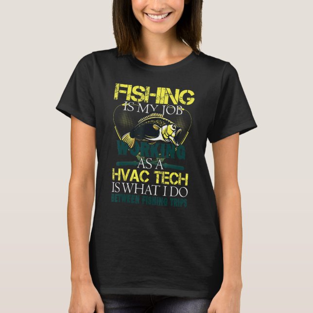 T-shirt Technicien CVC de pêche   Pêcheur (Devant)