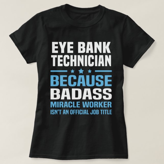 T-shirt Technicien de banque (Design devant)