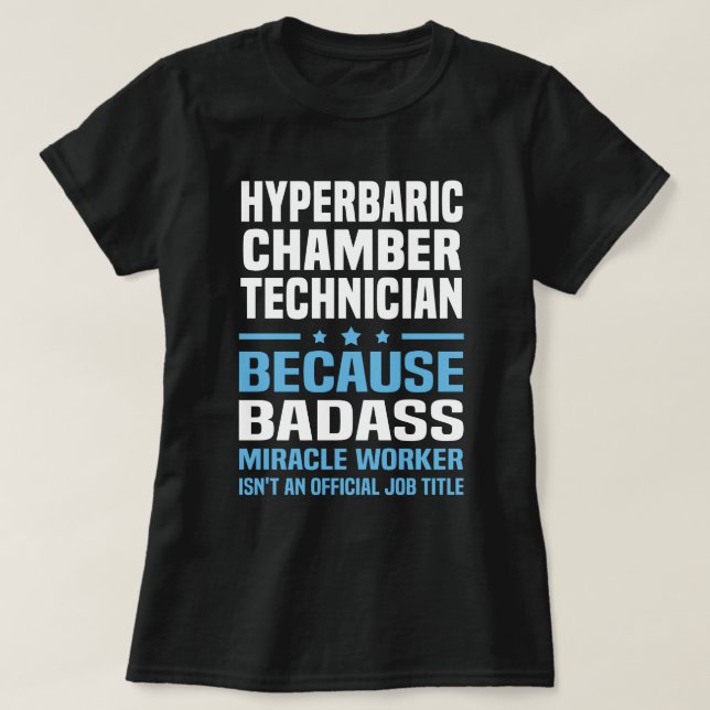 T-shirt Technicien de chambre hyperbare (Design devant)