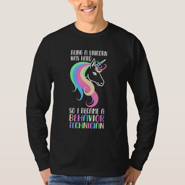 T-shirt Technicien de comportement Unicorn ABA Therapist (Devant)