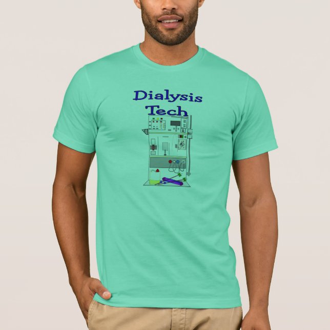 T-shirt Technicien de dialyse--Conception de machine de (Devant)