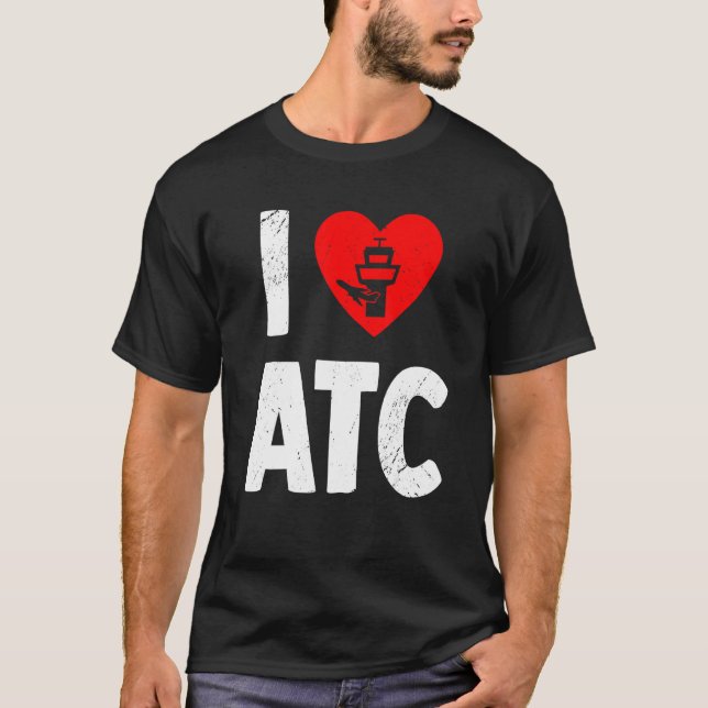 T-shirt Technicien de la circulation aérienne Amour de la  (Devant)