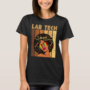 T-shirt Technicien de laboratoire Afro Afro-Américaines Hi