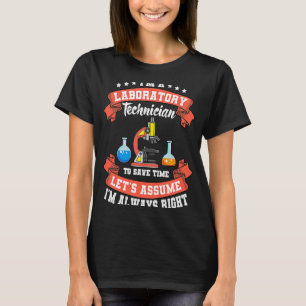 T-shirt Technicien de laboratoire Assistant de laboratoire