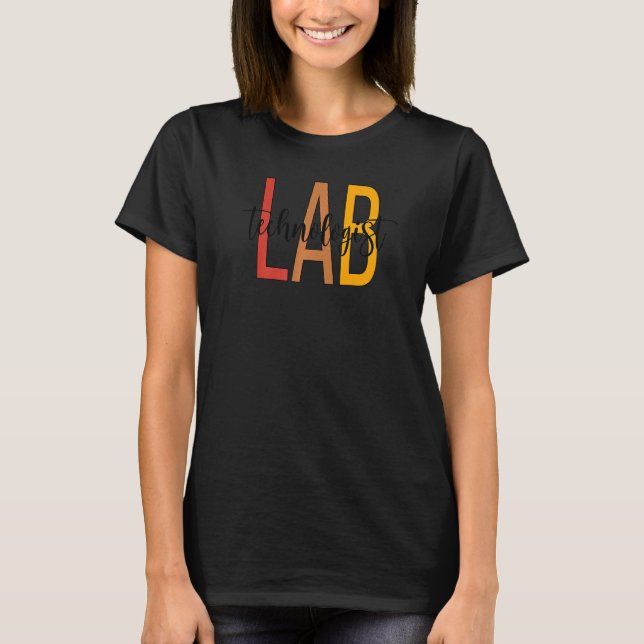 T-shirt Technicien de laboratoire de la technologie Boho (Devant)