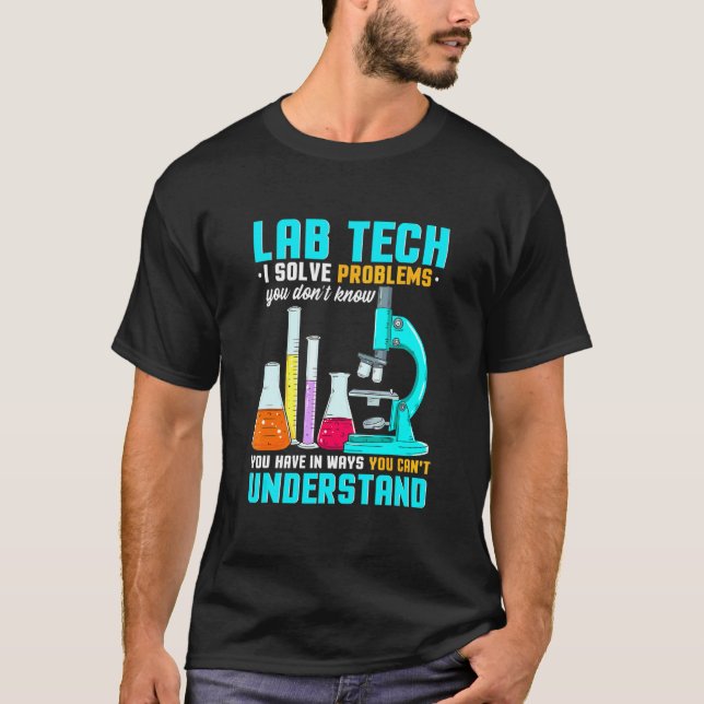 T-shirt Technicien de laboratoire pour technicien en micro (Devant)