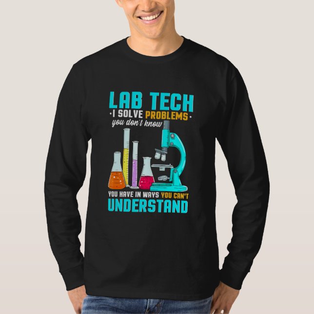 T-shirt Technicien de laboratoire pour technicien en micro (Devant)