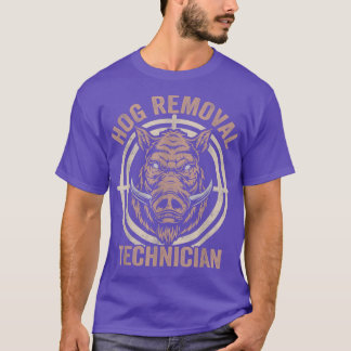 T-shirt Technicien de l'enlèvement de porc Chasse de porc 