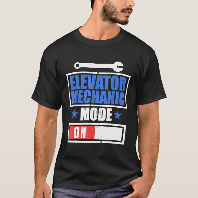 T-shirt Technicien de l'étude de maintenance mécanique d'a (Devant)